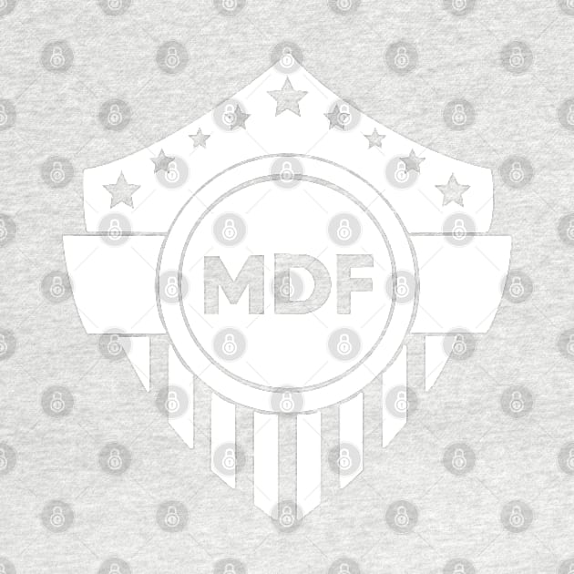 Minor Defense Force White Out Logo by freezethecomedian